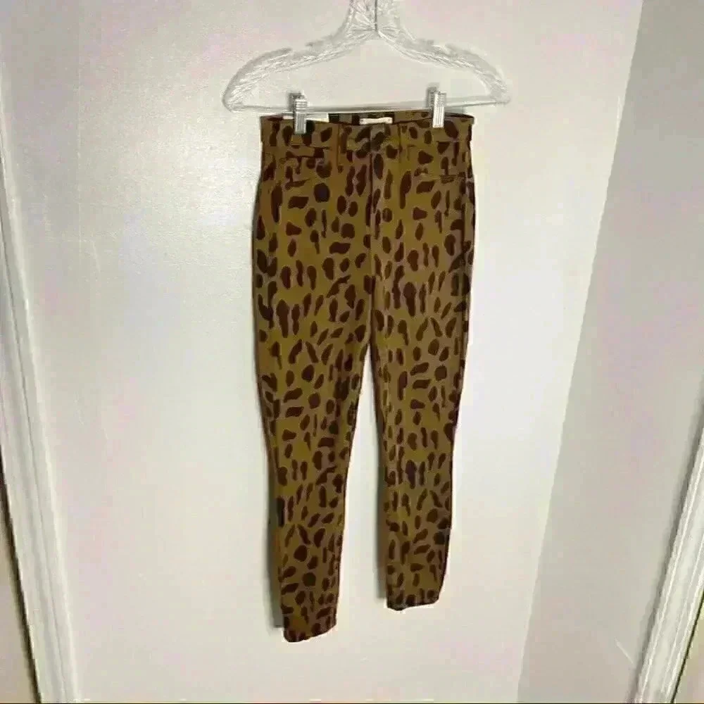 NWT L’Agence Margot High-Rise Skinny Jeans Spotted Animal